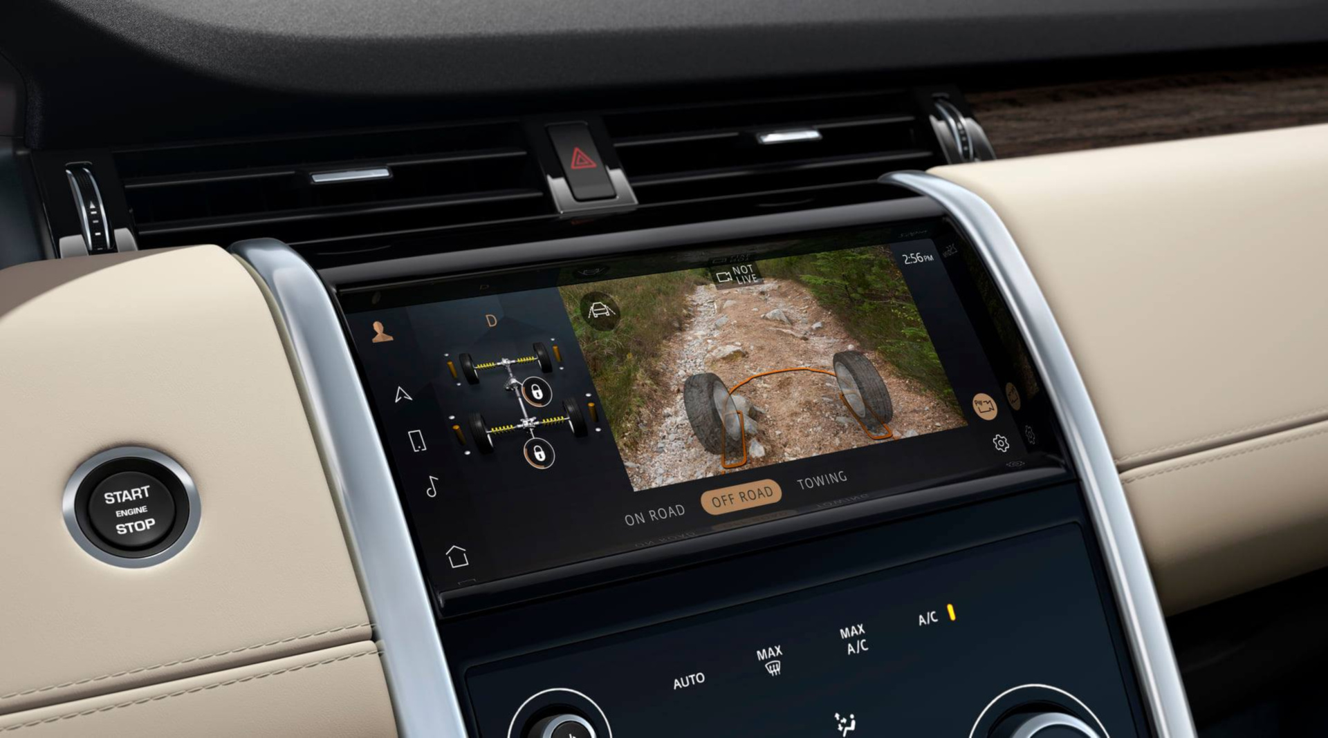 SMALL_圖 4 - 全新 2021 年式 Range Rover Evoque 與 Discovery Sport 升級標配 360º 3D 環景顯示含 ClearSight 對地視野與水深偵測系統。